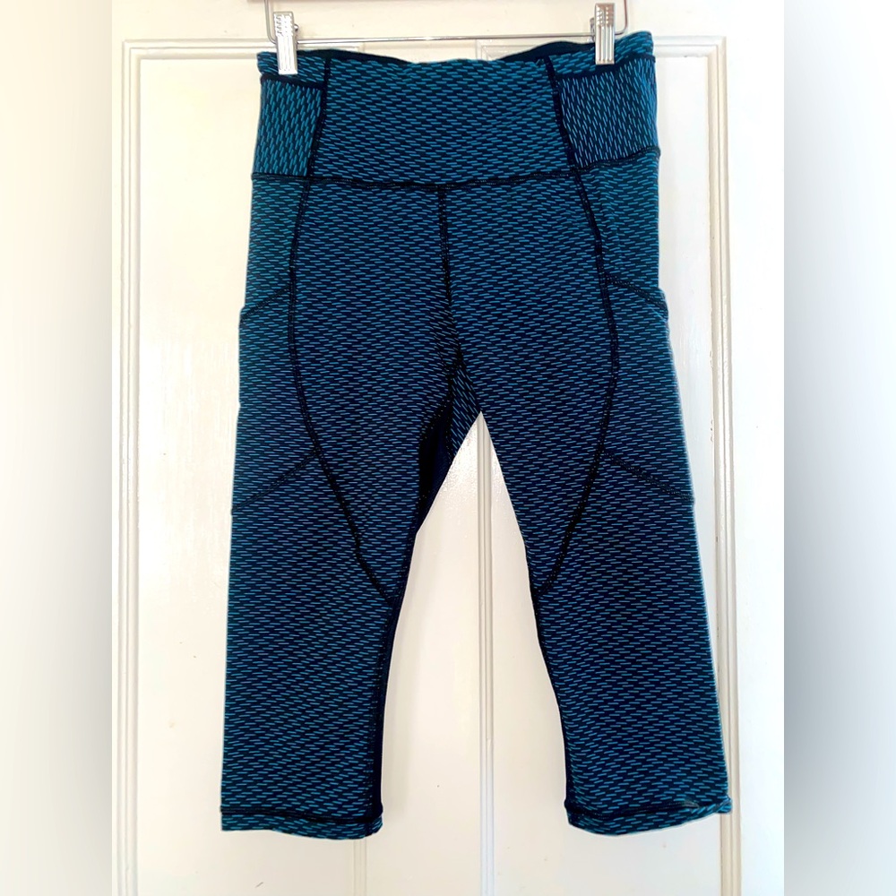 Blue Patterned Leggings